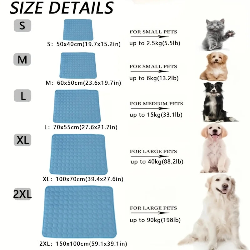 Dog Cooling Mat — Self-Cooling Pad for Dogs & Cats