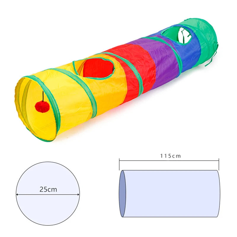 Collapsible Cat Tunnel Toy | Interactive Play Tube