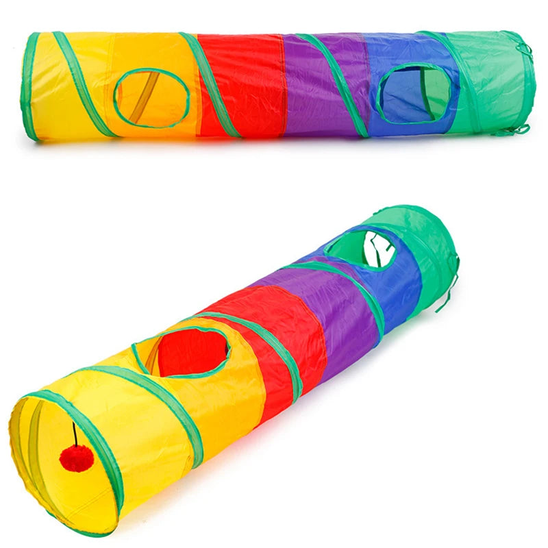 Collapsible Cat Tunnel Toy | Interactive Play Tube