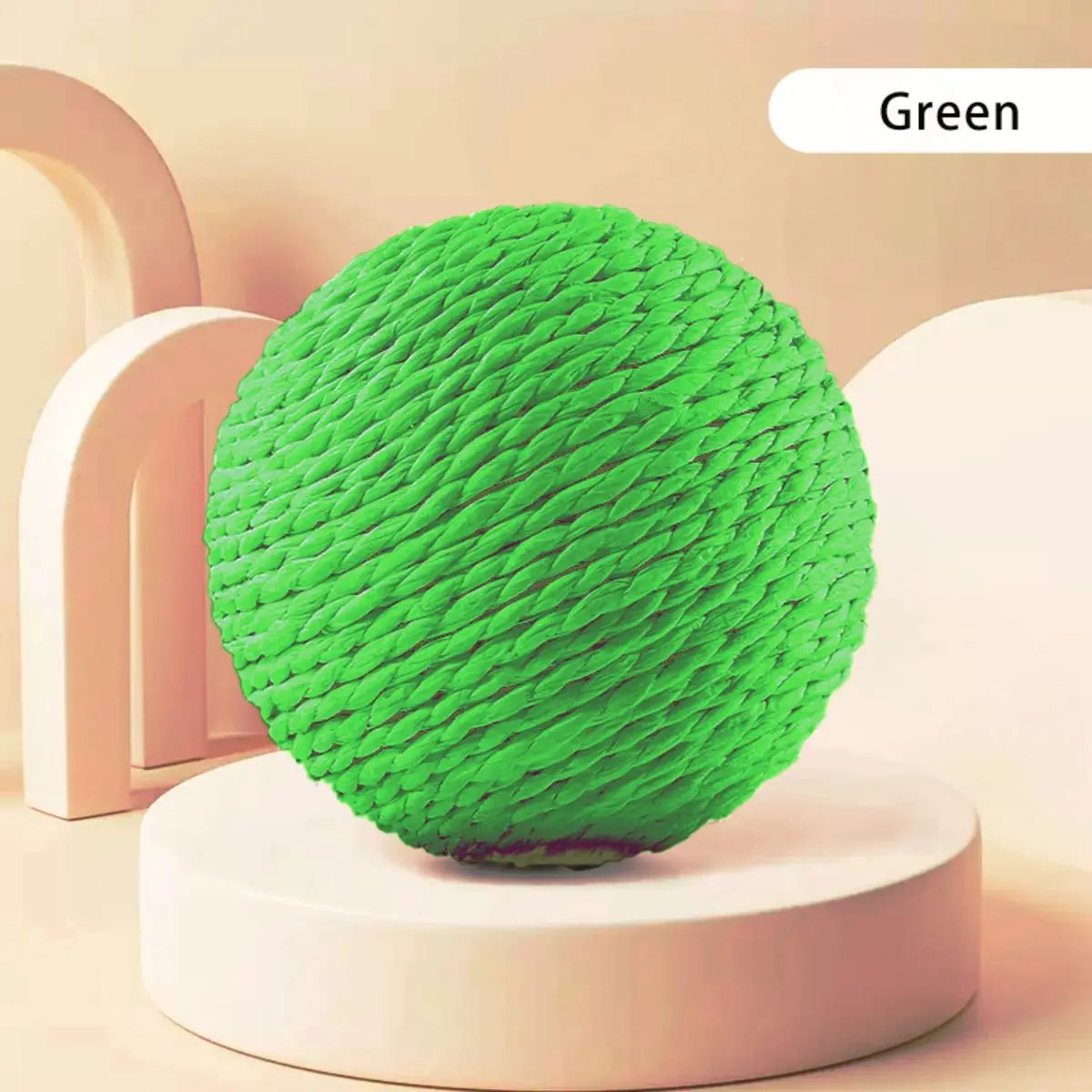Sisal Cat Scratching Ball — Interactive Toy for Kittens & Cats