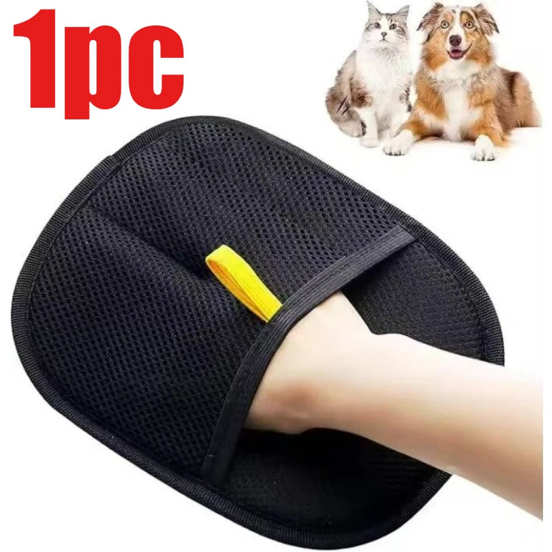 Pet Hair Remover Glove — Reusable Electrostatic Lint Brush for Dogs & Cats