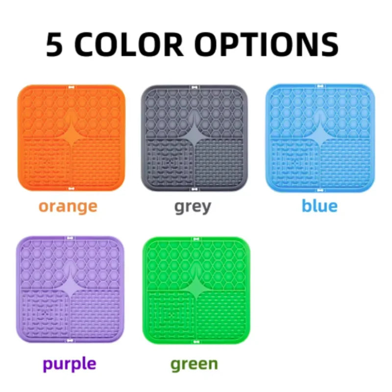 Dog Lick Mat — Slow Feeder Silicone Pad for Dogs & Cats