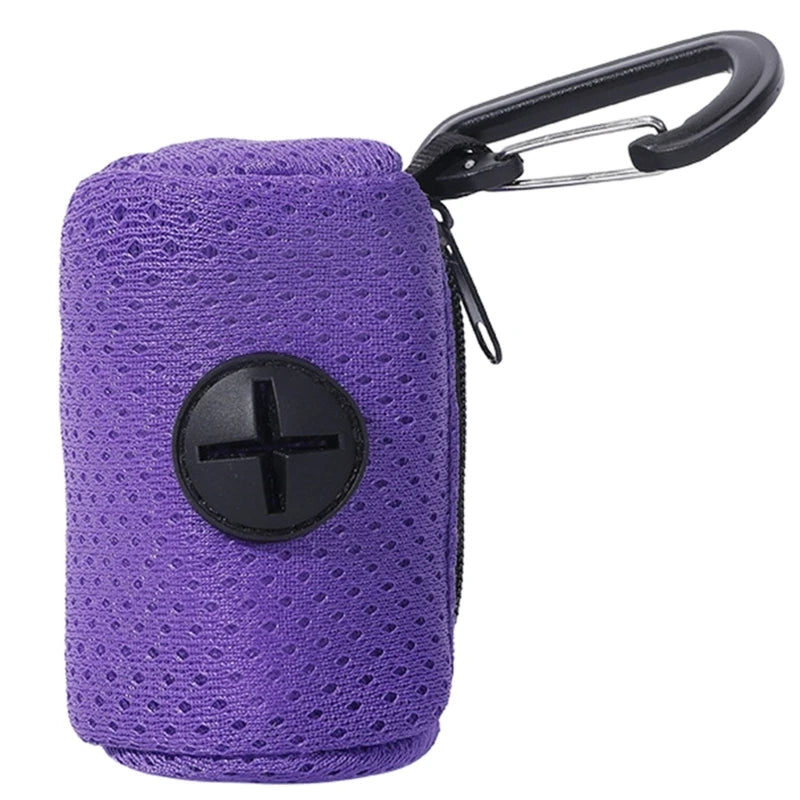 Dog Poop Bag Dispenser | Leak-Proof with Carabiner Clip