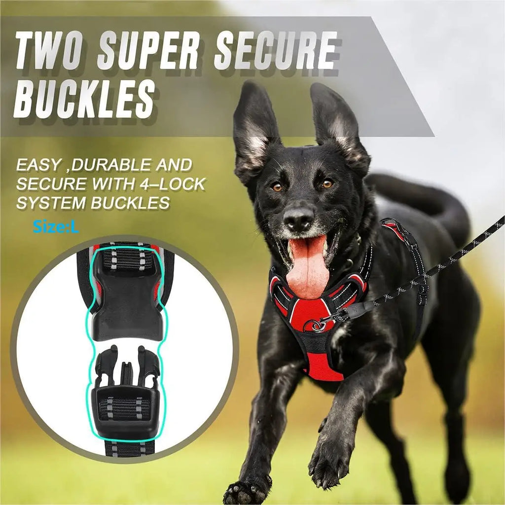 No-Pull Dog Harness — Reflective & Adjustable for All Sizes