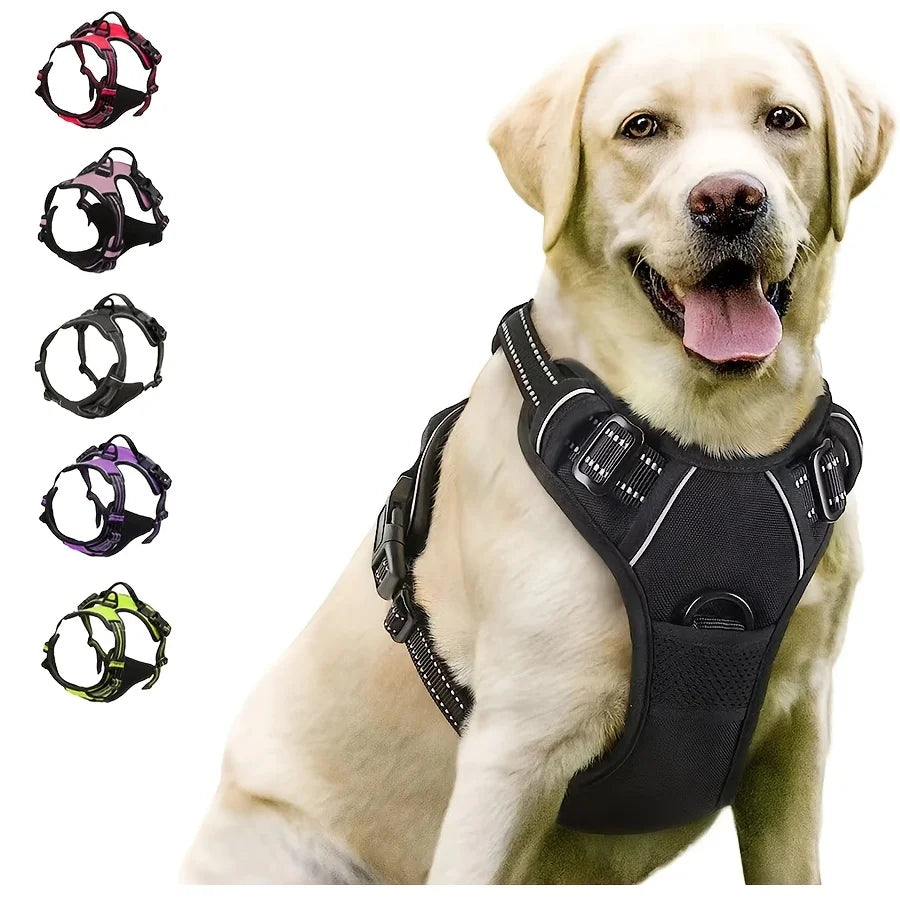 No-Pull Dog Harness — Reflective & Adjustable for All Sizes