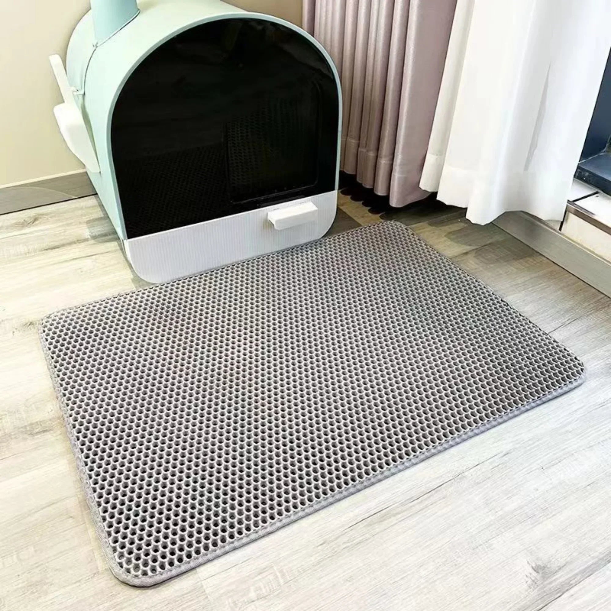 Premium Large Cat Litter Mat — 90x60CM Waterproof Double Layer