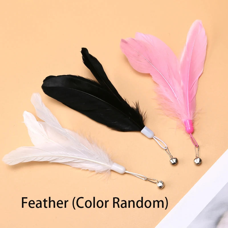 Interactive Cat Feather Wand Toy | Hands-Free Suction Cup