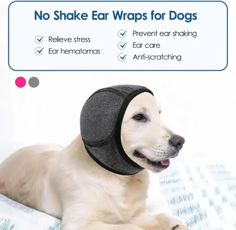 Dog Calming Hood — Noise Cancelling Ear Muffs for Anxiety, Storms & Grooming