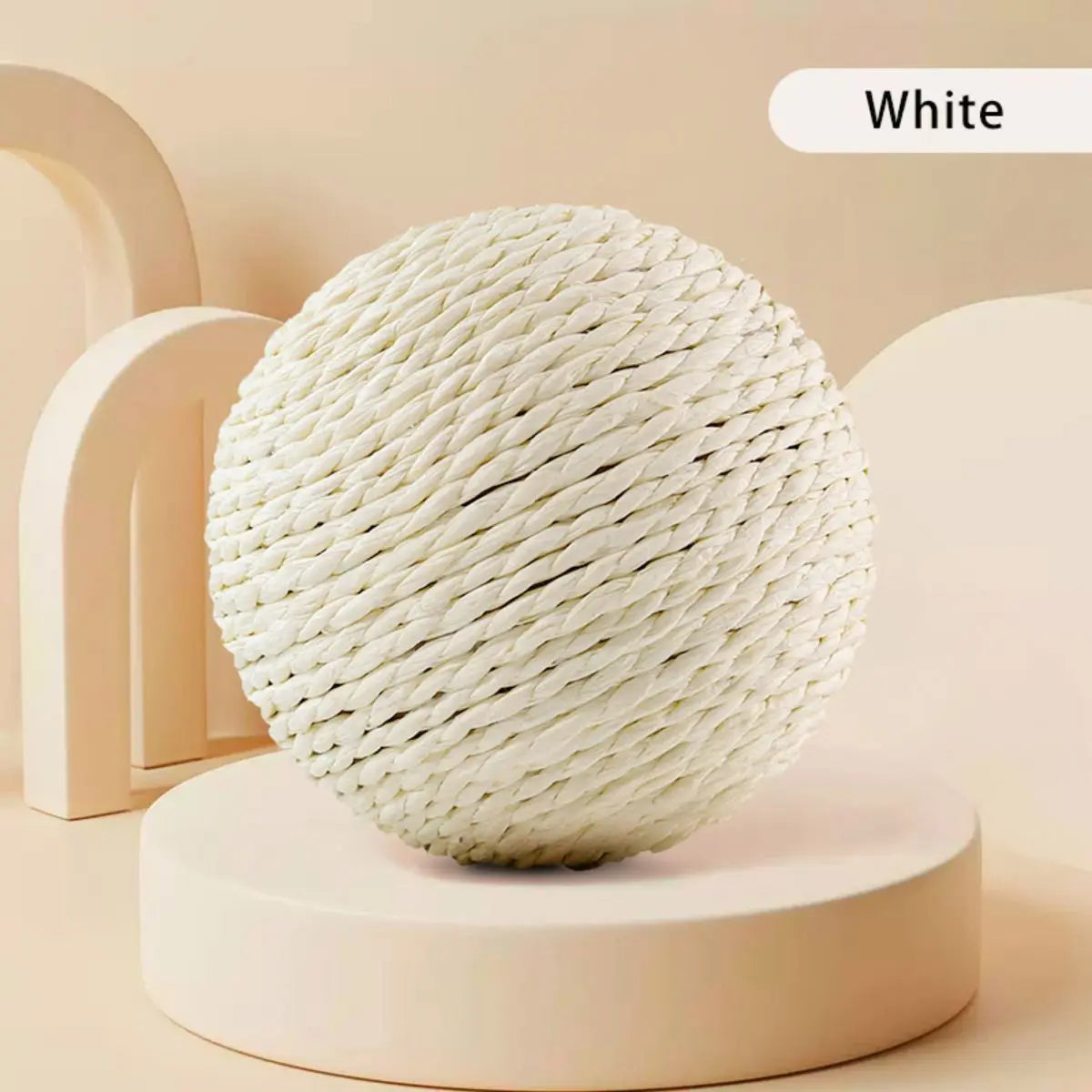 Sisal Cat Scratching Ball — Interactive Toy for Kittens & Cats