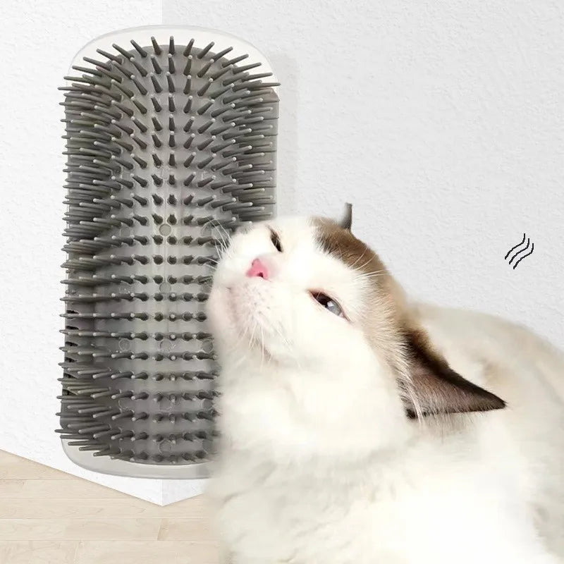 Cat Self Groomer Corner Brush | Massage & Hair Removal