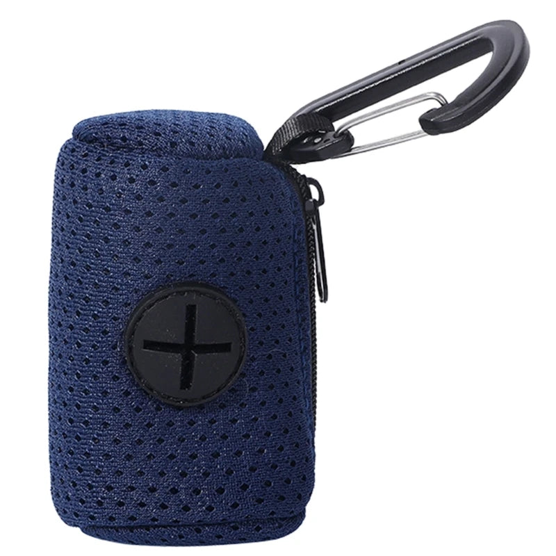Dog Poop Bag Dispenser | Leak-Proof with Carabiner Clip