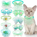 Cute Lace Bow Dog Collar — Adjustable Necktie for Small Dogs & Puppies