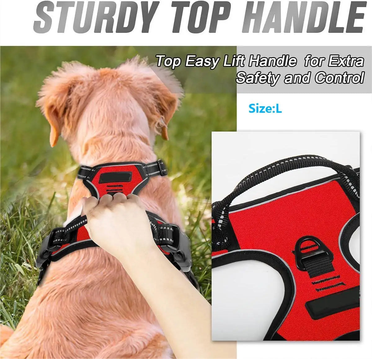No-Pull Dog Harness — Reflective & Adjustable for All Sizes
