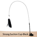 Interactive Cat Feather Wand Toy | Hands-Free Suction Cup