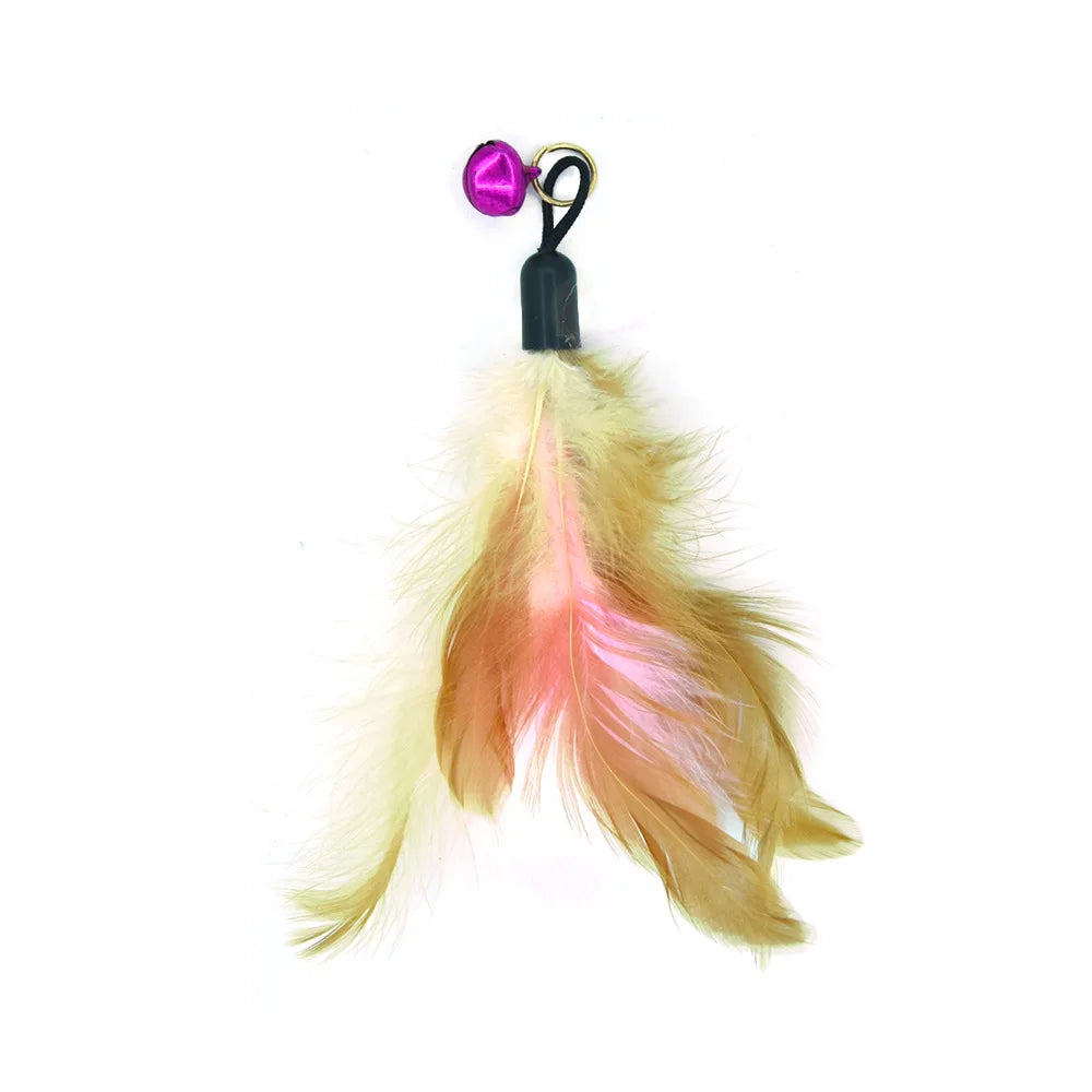 12 Pack Interactive Cat Toy Set — Feather Wand Teaser for Kittens & Cats