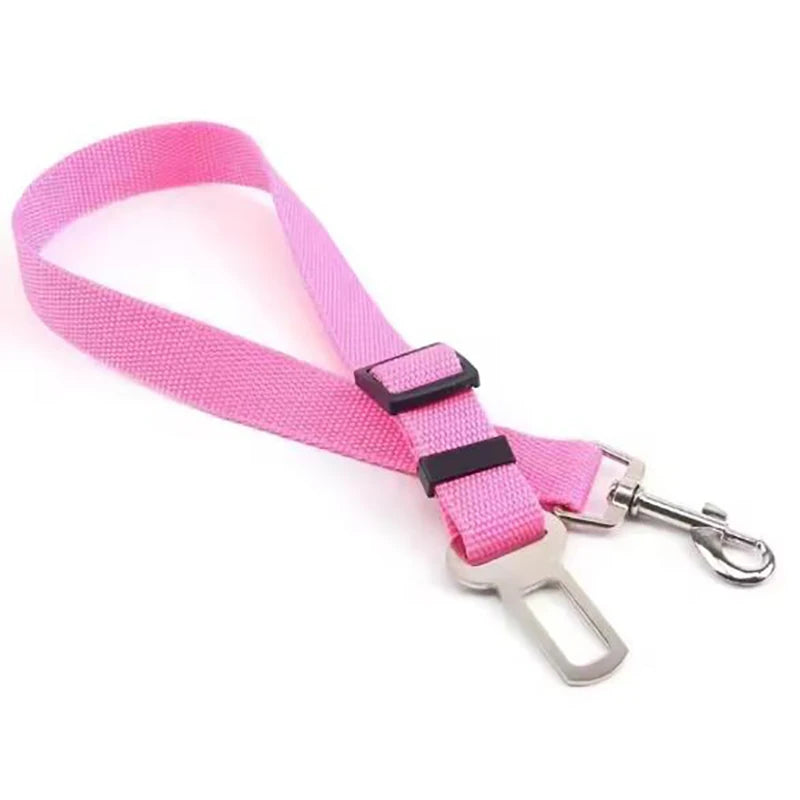 Dog Car Seat Belt Safety Harness — Adjustable Travel Restraint for Pets