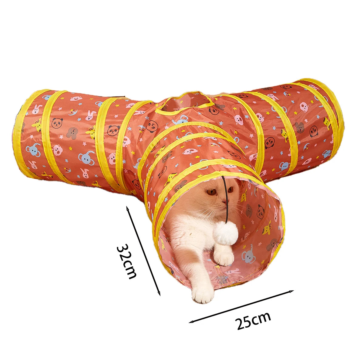 Collapsible Cat Tunnel Toy | Interactive Play Tube
