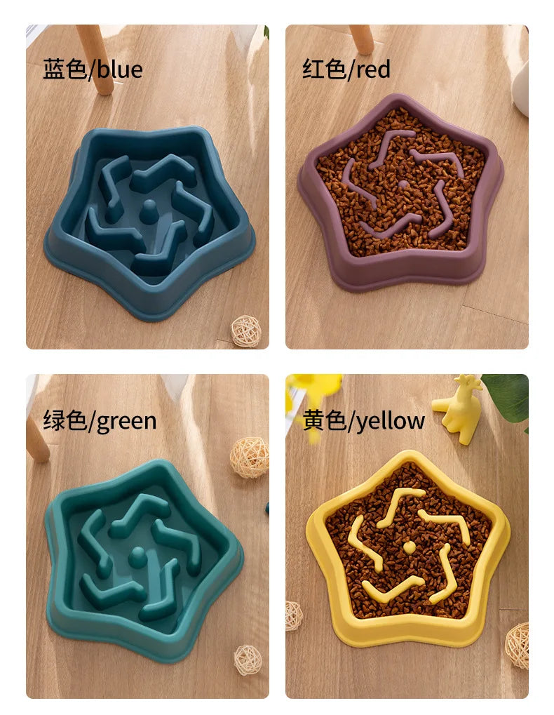 Slow Feeder Dog & Cat Bowl | Anti-Choke Puzzle Feeder