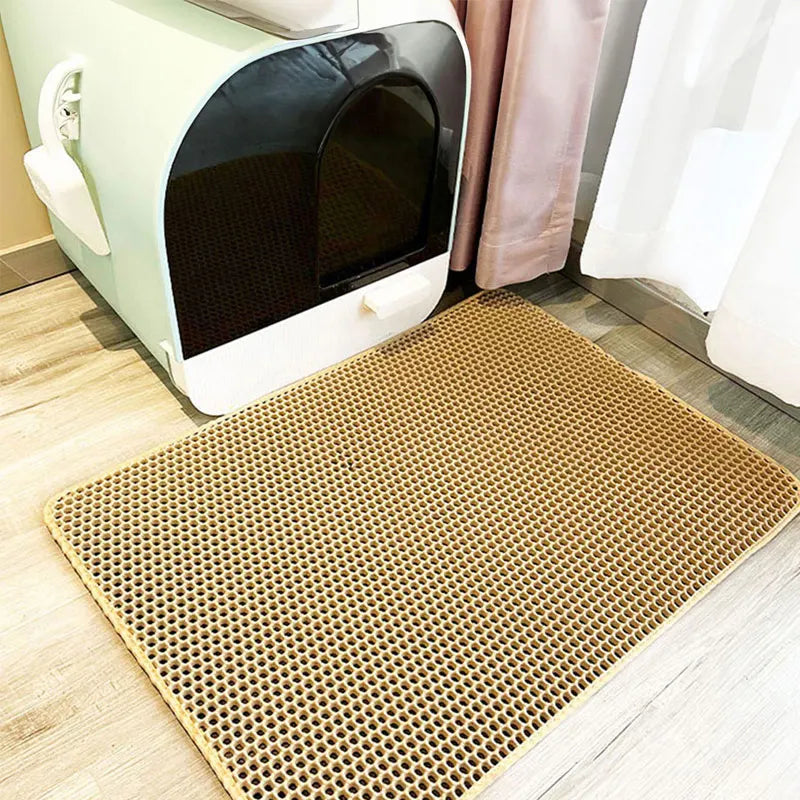 Double Layer Cat Litter Mat | Waterproof & Easy Clean