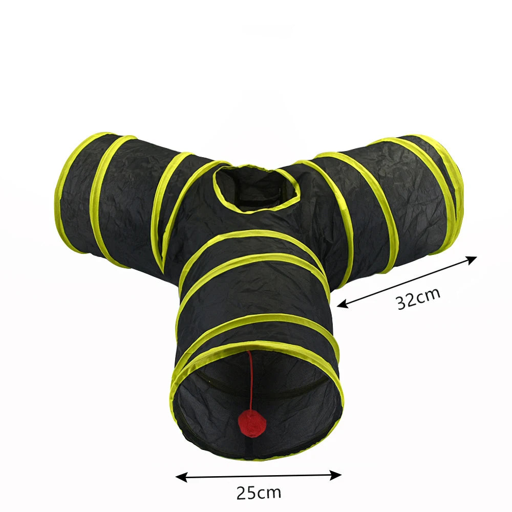 Collapsible Cat Tunnel Toy | Interactive Play Tube