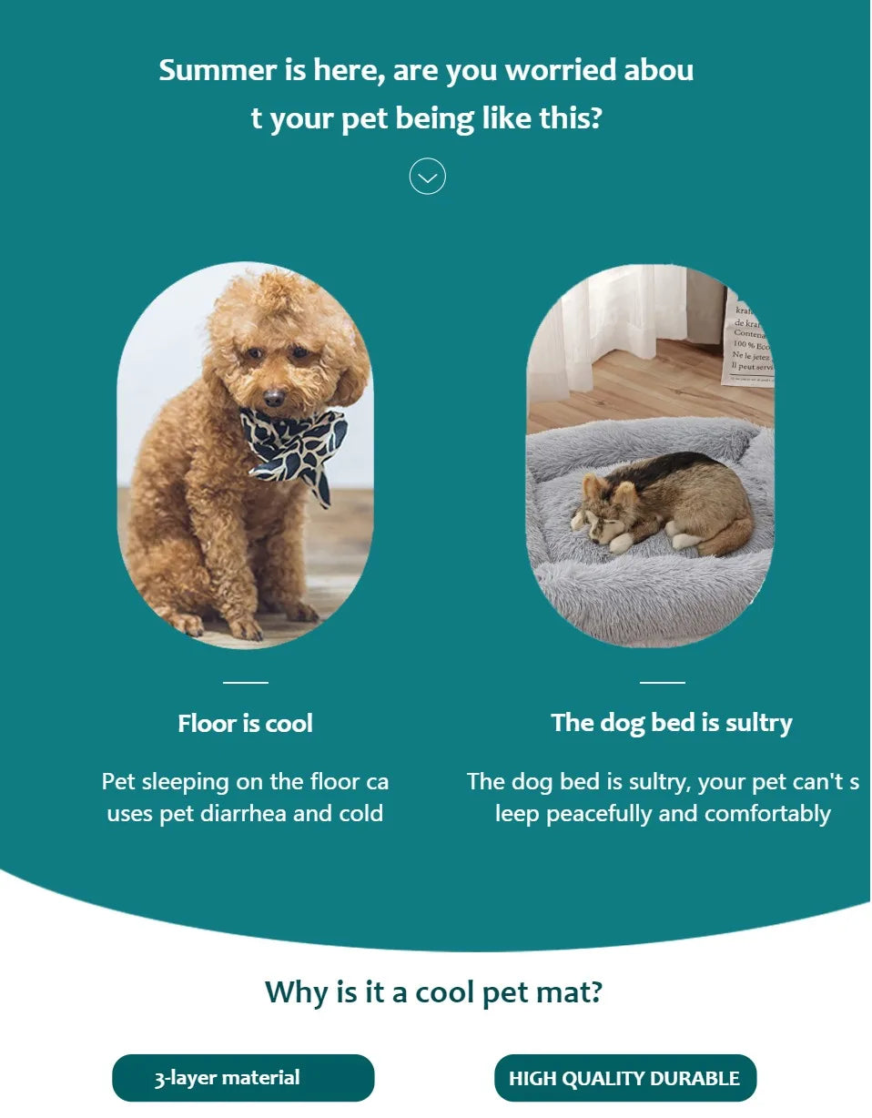 Dog Cooling Mat — Self-Cooling Pad for Dogs & Cats