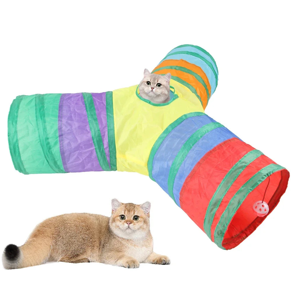 Collapsible Cat Tunnel Toy | Interactive Play Tube