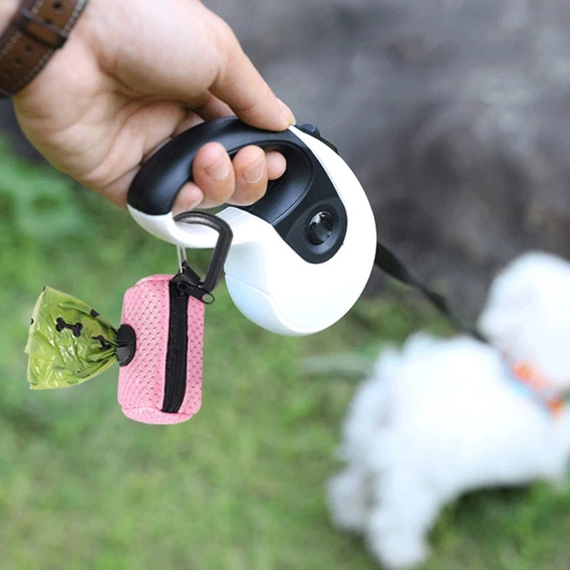 Dog Poop Bag Dispenser | Leak-Proof with Carabiner Clip