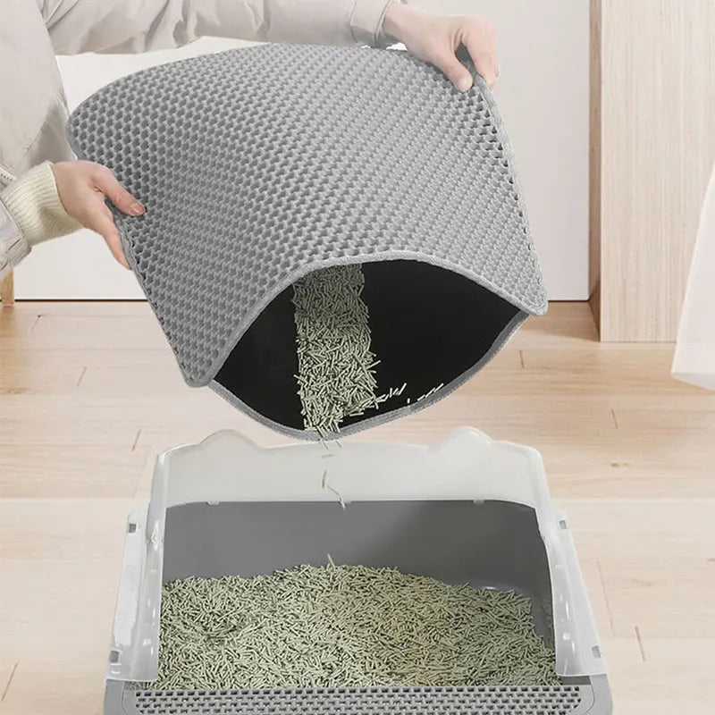 Double Layer Cat Litter Mat | Waterproof & Easy Clean
