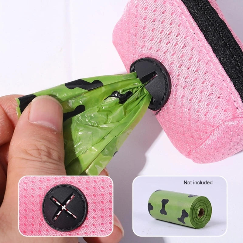 Dog Poop Bag Dispenser | Leak-Proof with Carabiner Clip