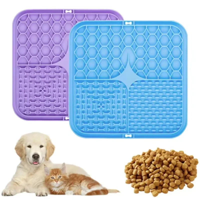 Dog Lick Mat — Slow Feeder Silicone Pad for Dogs & Cats