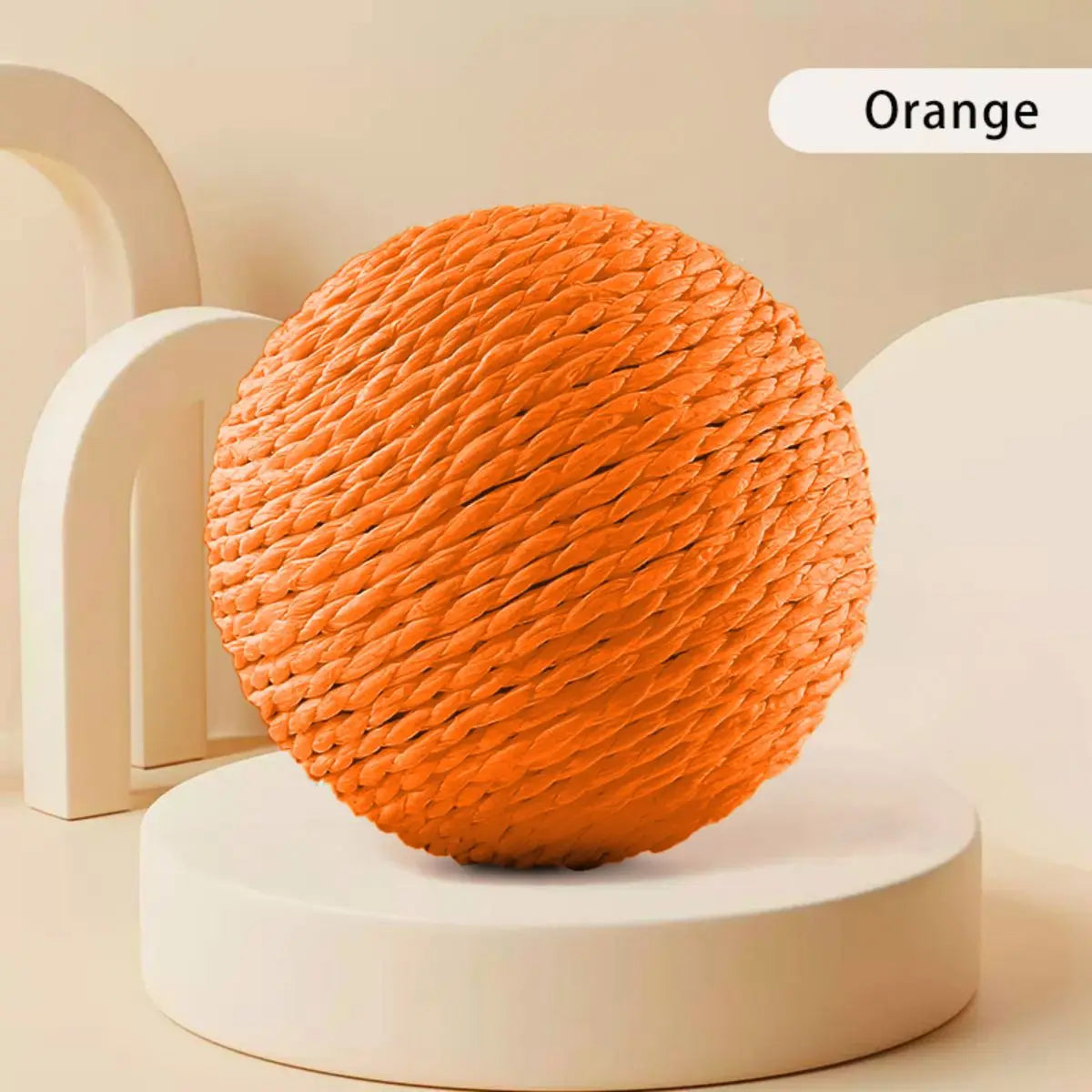 Sisal Cat Scratching Ball — Interactive Toy for Kittens & Cats