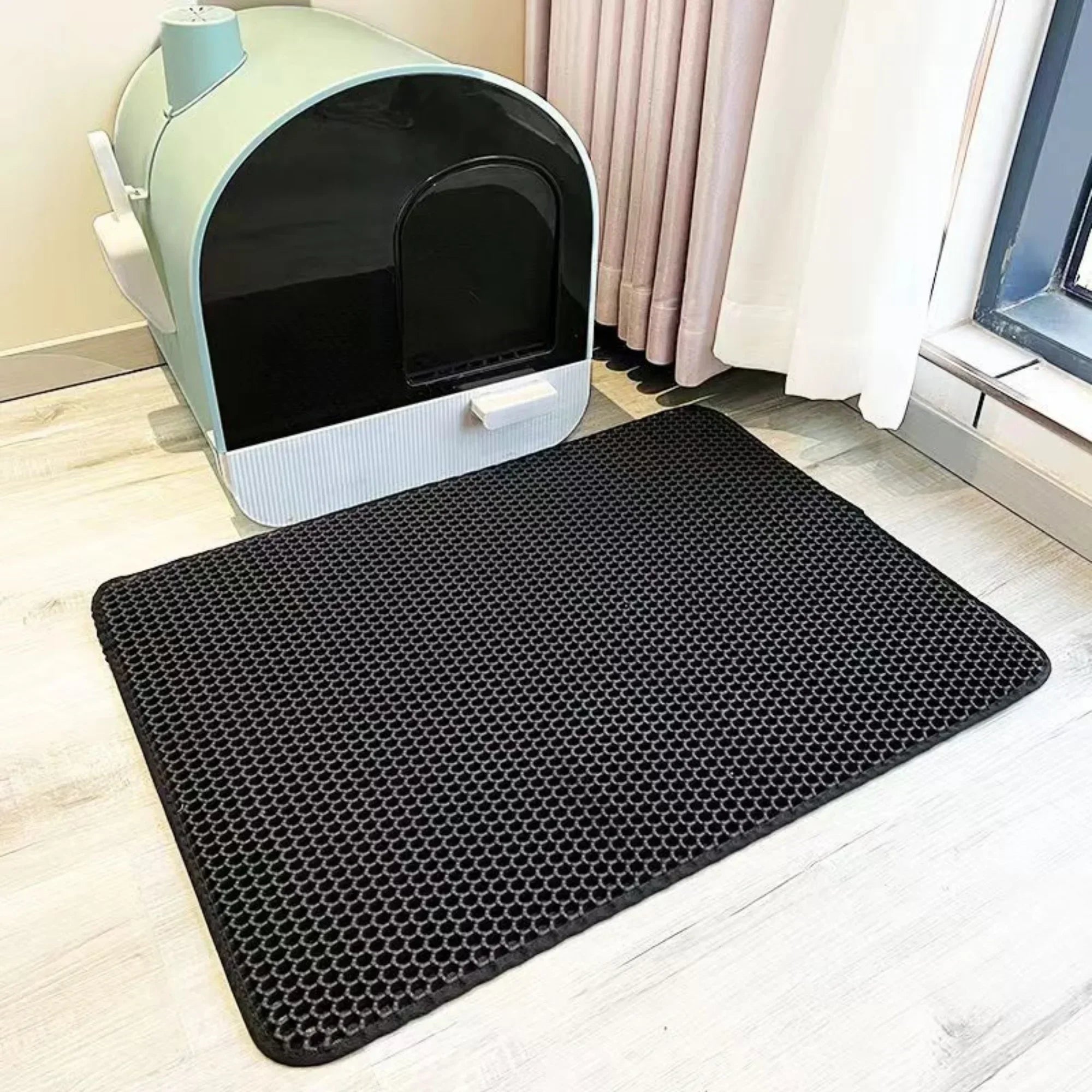 Premium Large Cat Litter Mat — 90x60CM Waterproof Double Layer