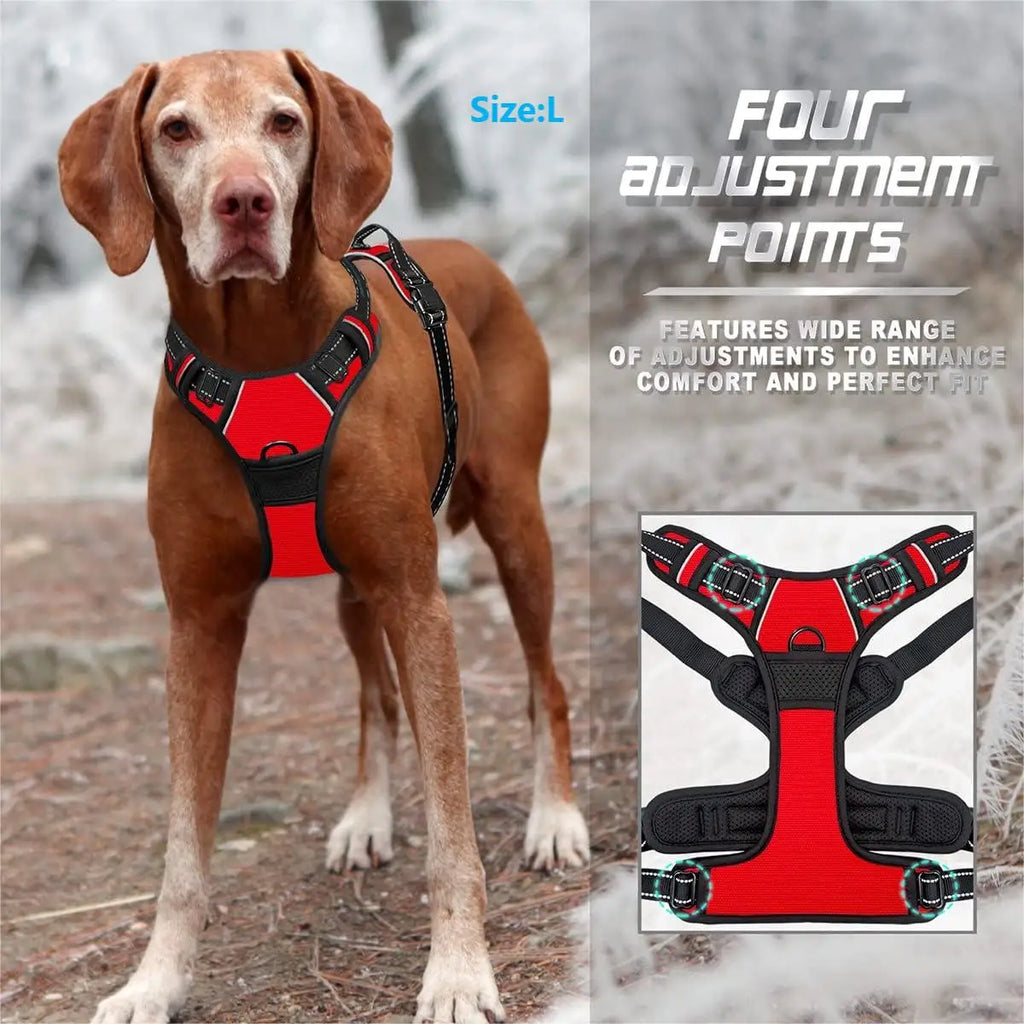 No-Pull Dog Harness — Reflective & Adjustable for All Sizes
