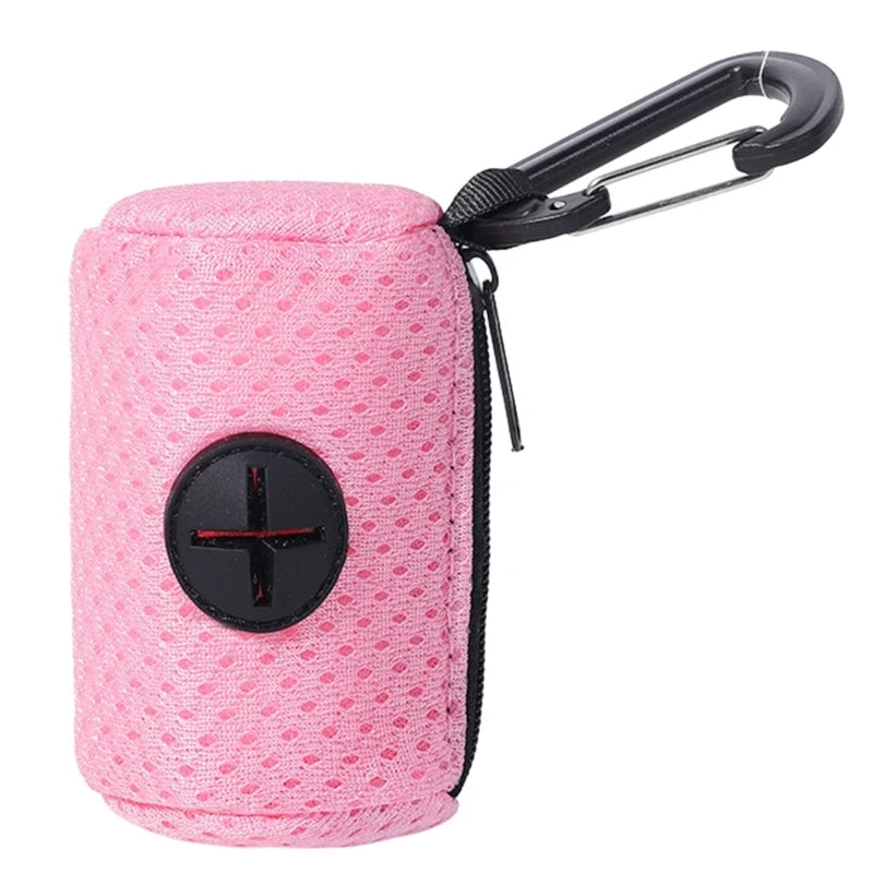 Dog Poop Bag Dispenser | Leak-Proof with Carabiner Clip